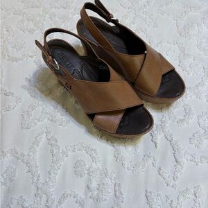 Women's Born Leather wedges